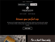 Tablet Screenshot of fireroastedcoffee.com